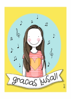 Ilustracion personalizada FELIZ CUMPLE (1 personaje) - comprar online