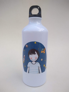 Botellita de aluminio personalizada - Say Ilustracion