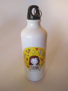 Botellita de aluminio personalizada - Say Ilustracion