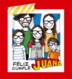 Imagen de Ilustracion personalizada FAMILIAR (hasta 4 personajes)