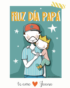 Ilustracion personalizada FELIZ DÍA (hasta 2 personajes) - Say Ilustracion