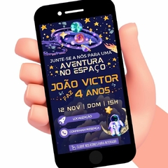 Convite Digital Aniversário Astronauta - comprar online
