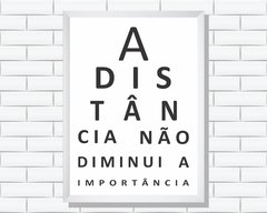 Quadro A distância não diminui a importância - Ateliê Ana Ávila