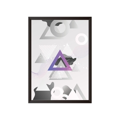 Quadro Abstrato Triângulos