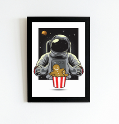 Quadro Astronauta com biscoitos