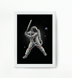 Quadro Astronauta jogando beisebol - comprar online