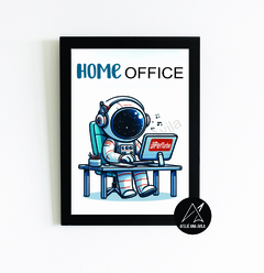 Quadro Astronauta Home Office Não Perturbe