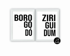 Kit Quadros Borogodó e Ziriguidum - comprar online