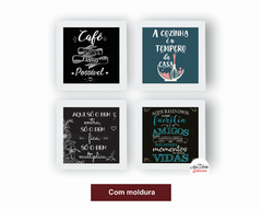 Quadros Composê Cozinha Café Amigos - comprar online