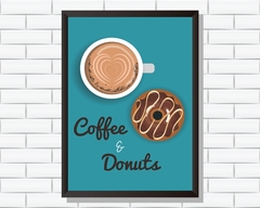 Quadro Coffee e Donuts - comprar online