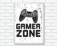 Quadro Gamer Zone - comprar online
