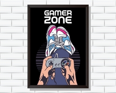 Quadro Jogador Gamer Zone
