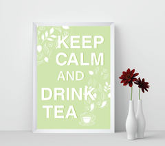Quadro Keep Calm and drink Tea na internet