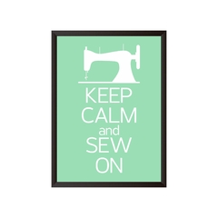 Quadro Keep Calm and sew on - comprar online