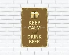 Quadro Keep Calm and Drink Beer na internet