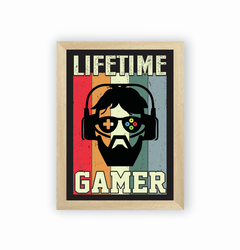 Quadro Lifetime Gamer na internet
