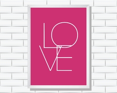 Quadro Love Pink - comprar online
