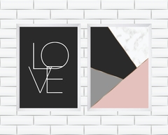 Quadros Abstrato e Love - comprar online
