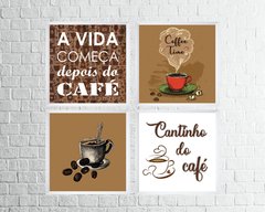 Quadros Cantinho do Café - A vida começa depois do café - comprar online