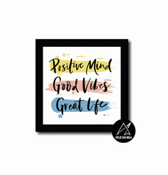 Quadro Positive Mind Good Vibes