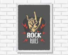 Quadro Rock Rules - comprar online