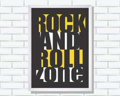 Quadro Rock and roll zone - comprar online