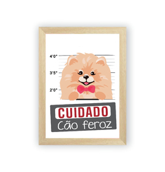 Quadro Cão Feroz Spitz Alemão na internet