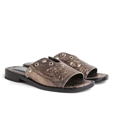 SANDALIA AMSTERDAM GOFRADO BRONCE - comprar online