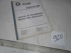Manual Romi Centur 30r  -- 0920 - comprar online