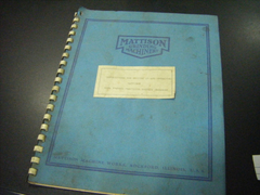 Manual Retifica Mattison -- 1388 - loja online