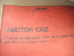 Manual Auctor Cnz Aut. 40a / 460 Cnz Espanhol -- 0703