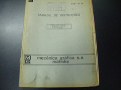 Manual  Prensa Mecânica Gráfica Pel 65/265 Ffm400 -- 0951 Cc - loja online