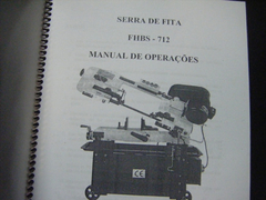 Manual Serra  Fita Horizontal  C E -- 0254 - loja online