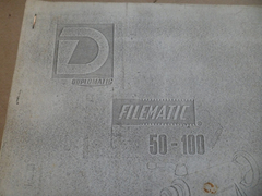 Manual Duplomatic  Filematic 50 - 100  / Por -- 0962