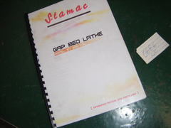 Manual Do Torno Stamc St205/1000 Em Inglês -- 0686 Cc - comprar online