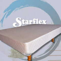 BASE SOMMIER STARFLEX "PLATA" JACKARD 1 mts (sin colchón)