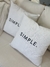 Almohadon SIMPLE blanco con relleno