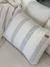 Almohadon rayado gris grande con relleno