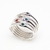 Anillo de Plata 925 con Cristal Swarovski azul por unidad - comprar online