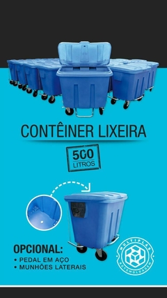 Imagem do LIXEIRA CONTEINER 500 LITROS