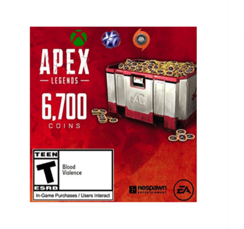 6700 Monedas Apex Coins Código para PC, PS4 o XBOX