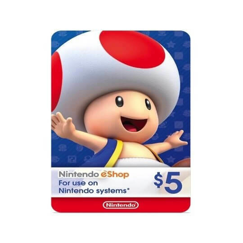 Pin eShop Nintendo Card U$5