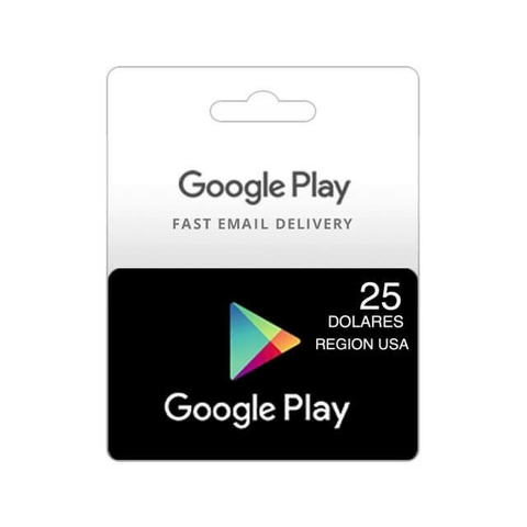 Google Play U$25 Clash of Clans y otros juegos.