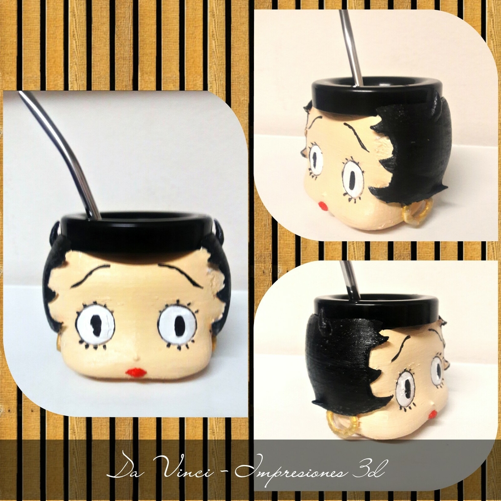 Mate Betty Boop - Dibujos Animados - davinci3d