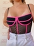 Body Mila Rosa Neon - Louize Lingerie Beachwear Fitness