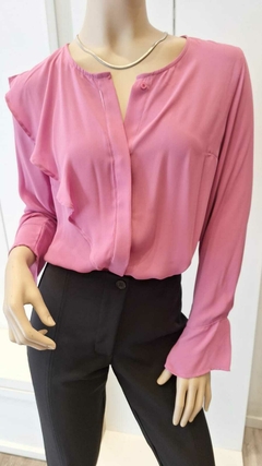 27006 blusa creppe liso - tienda online