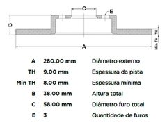 Discos Freio Smart Fortwo 1.0 2008 A 2015 Diant Sólido na internet