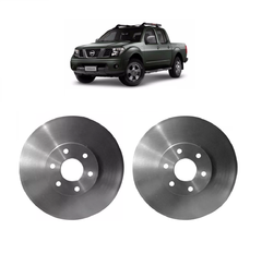 Par Disco Freio Dianteiro Nissan Frontier 2007 Sel Se Le