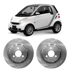 Discos Freio Smart Fortwo 1.0 2008 A 2015 Diant Sólido