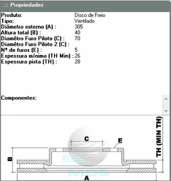 Discos + Pastilhas Cerâmica Compass Renegade Toro - comprar online